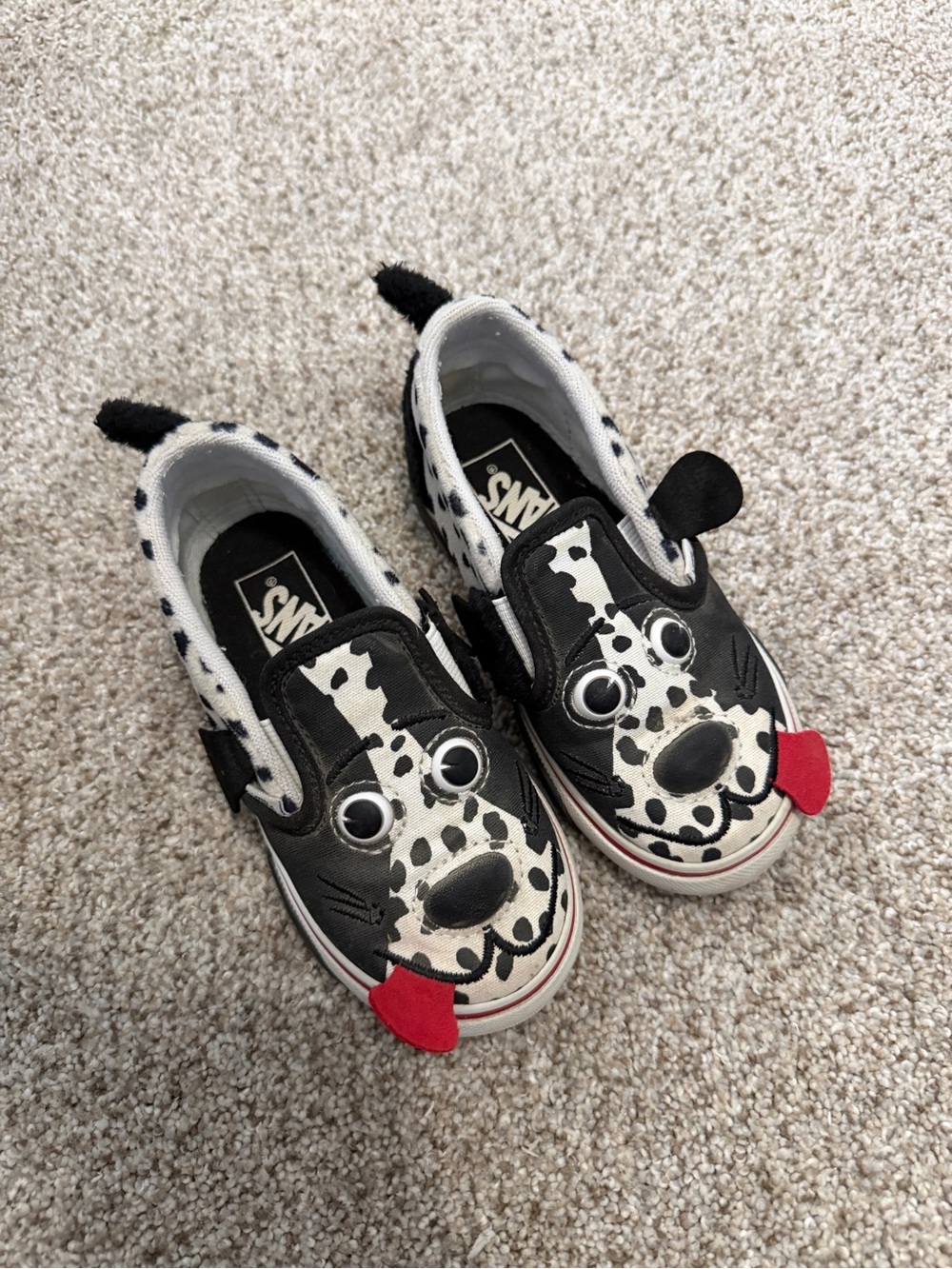 Vans Toddler Slip On Shoes Puppy Dog Dalmatians